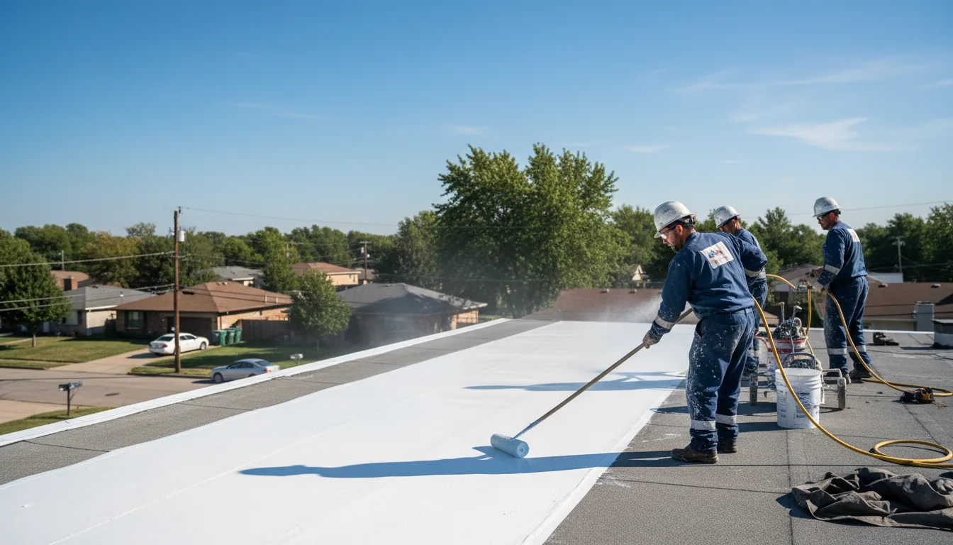 Commercial roof coating in Cheney, KS near me